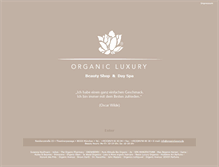 Tablet Screenshot of organicluxury.de